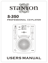 Stanton S.350 User manual