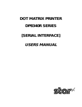 Star Micronics DP8340R User manual