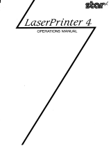 Star Micronics LaserPrinter4 User manual