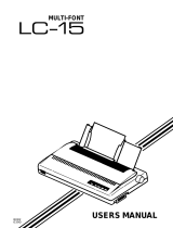Star Micronics LC-15 User manual