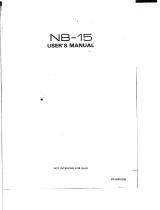 Star Micronics NB-15 User manual