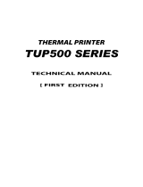 Star Micronics TUP500 User manual