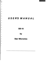 Star Micronics SB-10 User manual