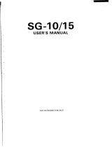 Star Micronics SG-10 User manual
