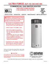 State Water Heaters ULTRA FORCE SUF-130-400 User manual