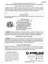 Sterling RF-60 User manual