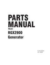 Subaru Robin Power Products RGX2900 User manual