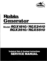 Subaru Robin Power Products RGX5510 User manual