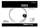 Subaru Robin Power Products Robin Pump PTX301D User manual