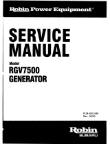 Subaru Robin Power Products RGV7500 User manual