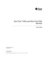 Sun Microsystems Sun Fire V20z User manual
