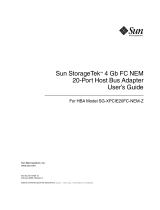 Sun Microsystems SG-XPCIE20FC-NEM-Z User manual