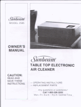 Sunbeam 2585 User manual