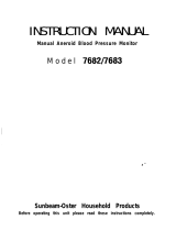 Sunbeam 7682 User manual