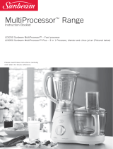 Sunbeam MultiProcessor LC6950 User manual