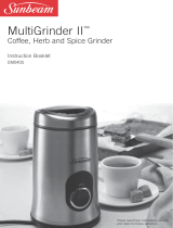 Sunbeam MultiGrinder II EM0405 User manual