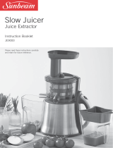 Sunbeam Slow Juicer JE9000 User manual