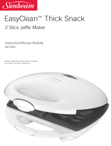 Sunbeam EasyClean Thick Snack GR7250 User manual