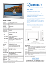 SunBriteTV 2310HD User manual