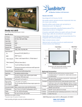 SunBriteTV 4610HD User manual