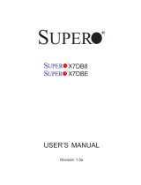 SUPER MICRO Computer Supero X7DB8 User manual