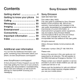 Sony Ericsson W800i User manual