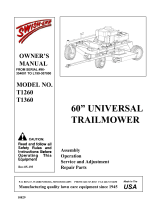 Swisher T1360, T1260 User manual