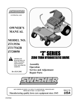 Swisher ZT17542B, ZT13536, ZT20050 User manual