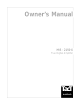 TacT Audio M/S - 2150 X User manual