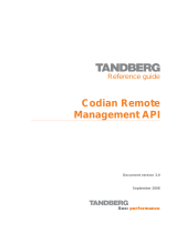 TANDBERG Codian Remote Management API User manual