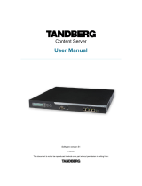 TANDBERG D1389801 User manual