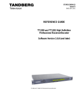 TANDBERG TT1280 User manual