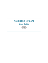 TANDBERG MPS API Interface D13639 User manual