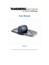 TANDBERG MXP 770 User manual