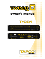 Tapco T-231 User manual