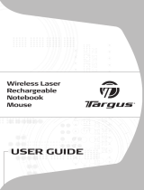 Targus Wireless Laser Rechargable Notebook Mouse User manual
