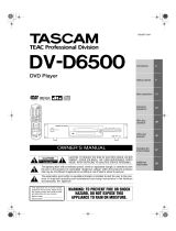 Tascam DV-D6500 User manual