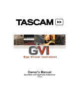 Tascam GVI User manual