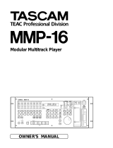 Tascam MMP-16 User manual