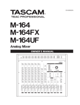 Tascam TEAC PROFESSIONAL M-164FX User manual