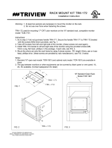 TRIVIEW Rack Mount Kit TRK-172 User manual
