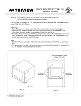 TRIVIEW Rack Mount Kit TRK-191 User manual