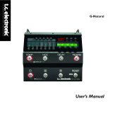 TC electronic SDN BHD Multi-effects Processor G-Natural User manual