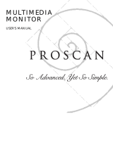 Technicolor - Thomson Proscan MULTIMEDIA MONITOR User manual