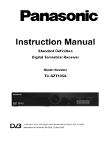 Panasonic DV3 TU-SZT105A User manual