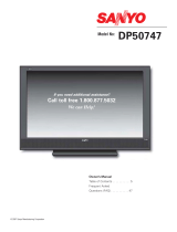 Sanyo DP50747 User manual