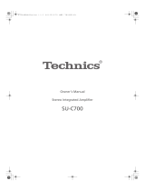 Technics SU-C700 Operating instructions