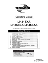 Tecumseh LH318XA User manual