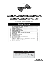 Tecumseh LV148EA User manual