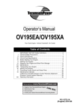 Tecumseh OV195XA User manual